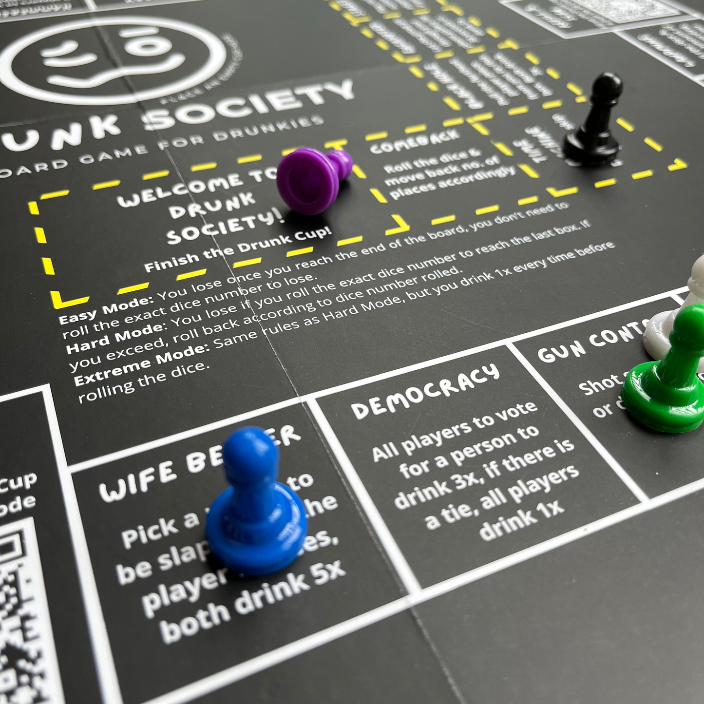 Drunk Society Board Game 2.0 (Black Edition)